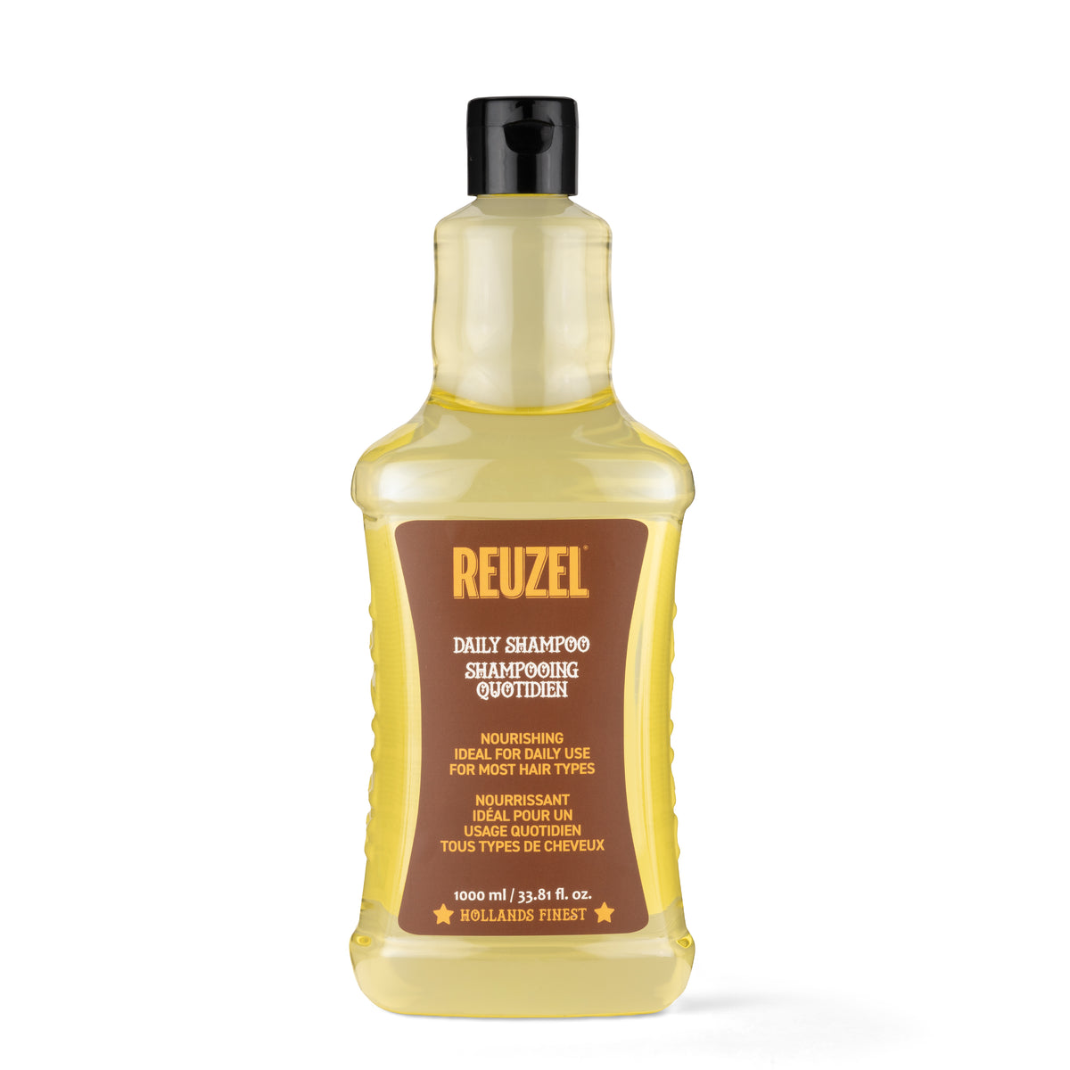 Reuzel Daily Shampoo bottle with label, designed for regular hair cleansing and scalp care.