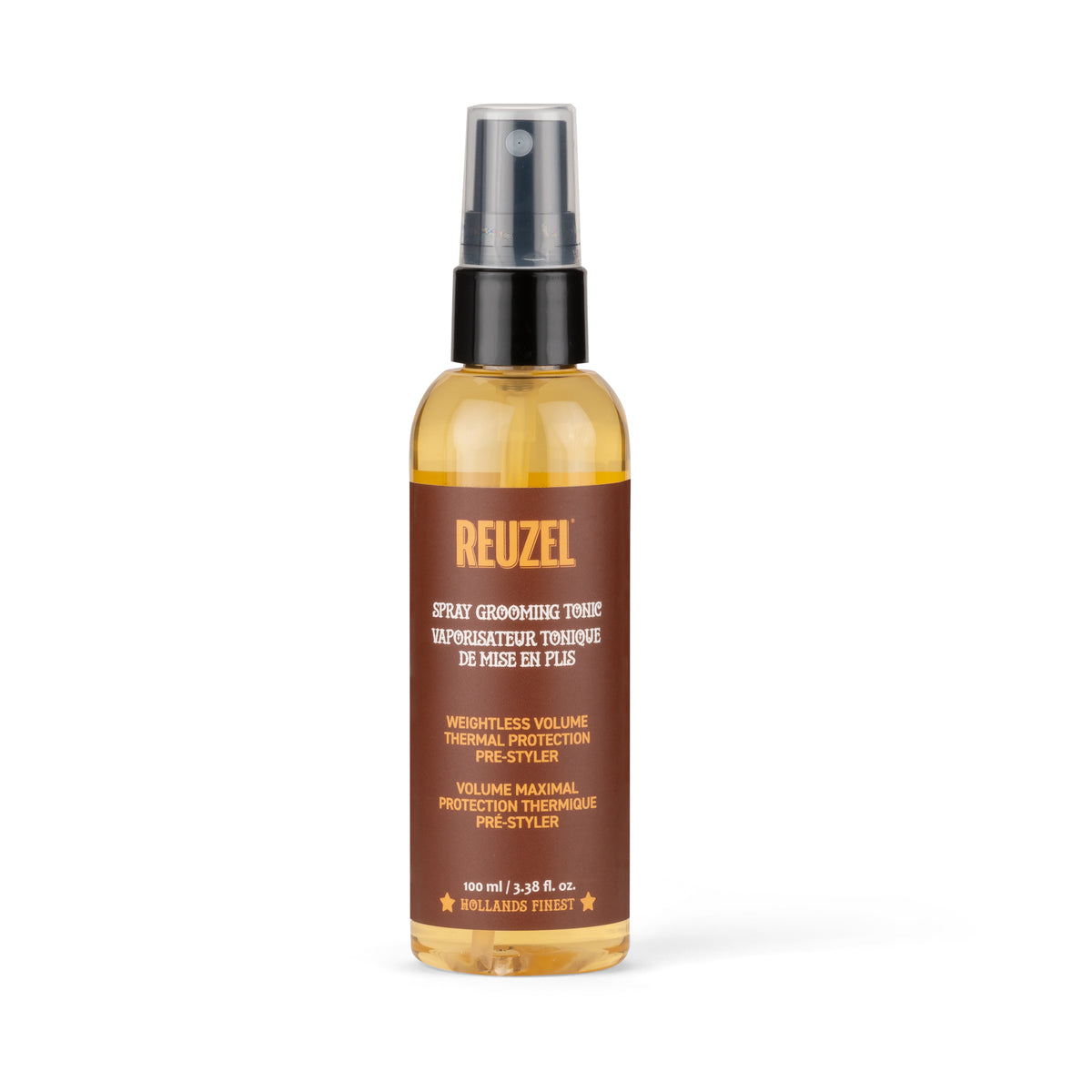 Reuzel UK Spray Grooming Tonic in 100ml bottle, a leave-in hair styling and conditioning spray.