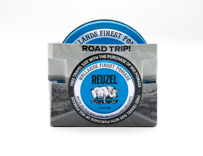 Road Trip 2025: FREE BLUE Pomade 1.3oz with Red 3.38oz Purchase!