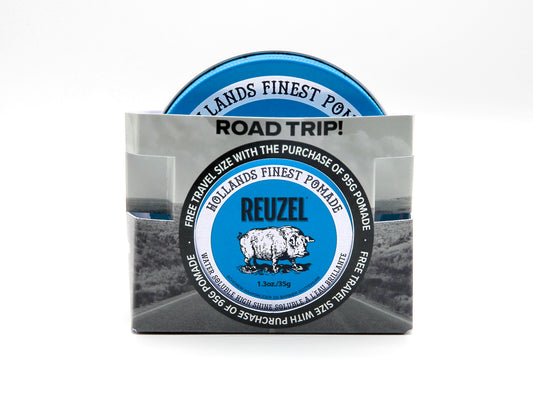 Road Trip 2025: FREE BLUE Pomade 1.3oz with Red 3.38oz Purchase!