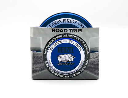 Road Trip 2025: FREE FIBER Pomade 1.3oz with Red 3.38oz Purchase!