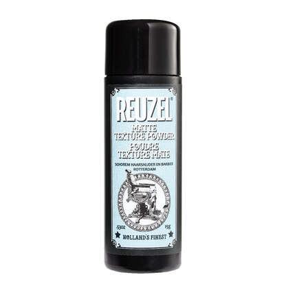 Reuzel matte texture powder on a white background
