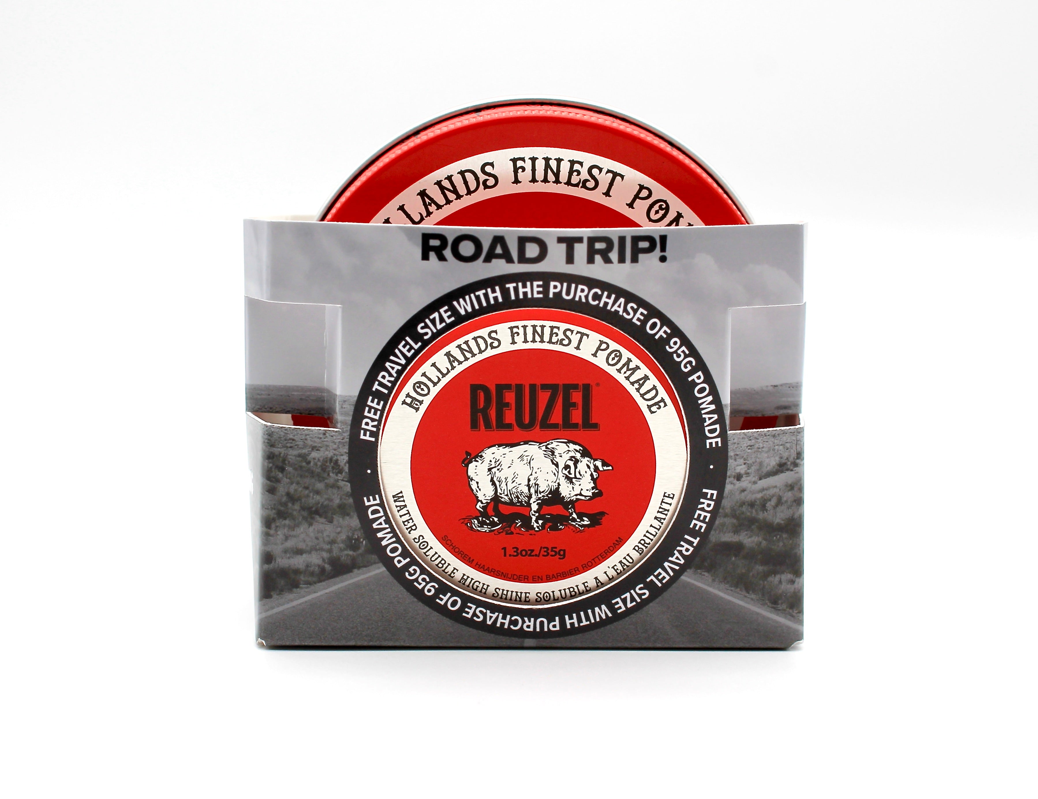 Road Trip 2025: FREE RED Pomade 1.3oz with Red 3.38oz Purchase!