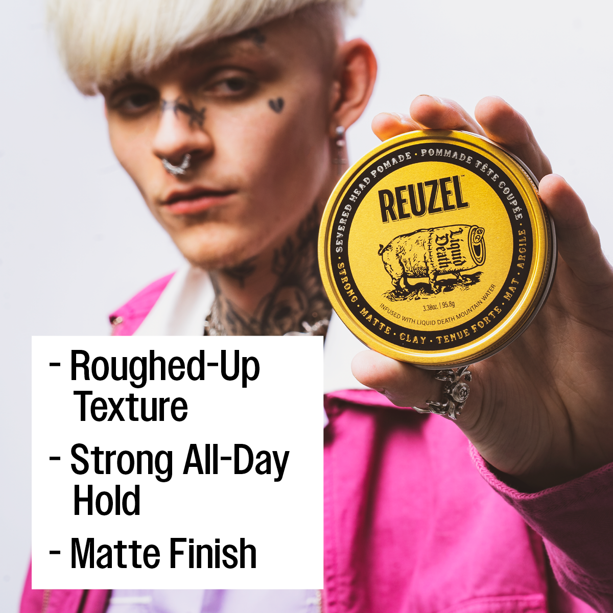 Reuzel x Liquid Death Severed Head Pomade