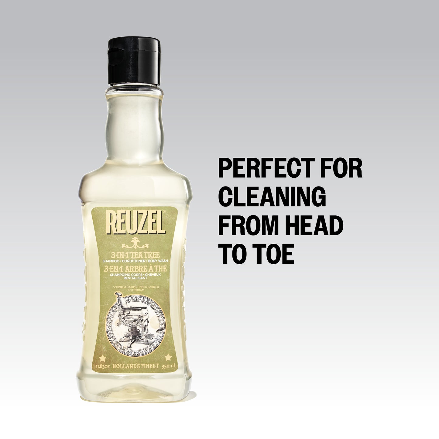 Reuzel 3 in 1 Tea Tree Shampoo, Conditioner and Body Wash