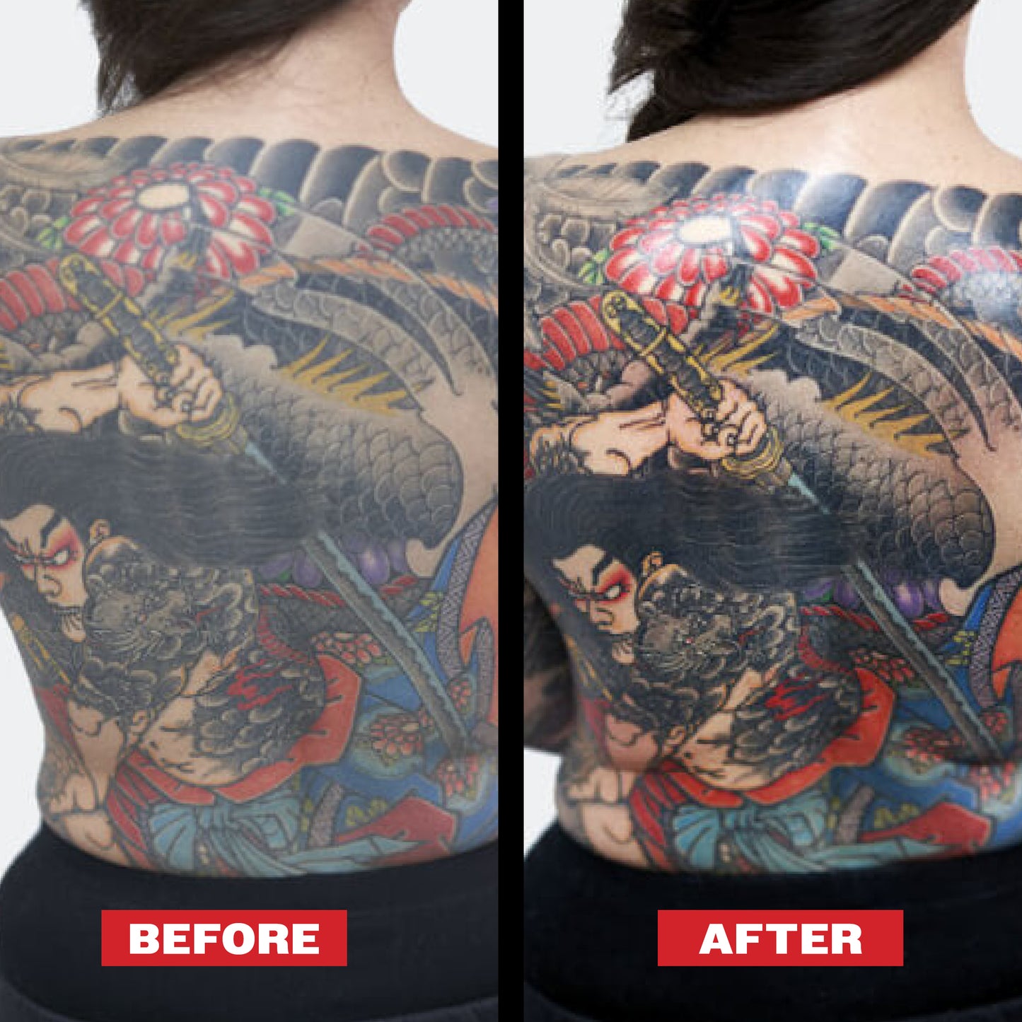 REUZEL UK SHINE Tattoo Spray for aftercare, featuring a sleek spray bottle and clear liquid for tattoo maintenance.