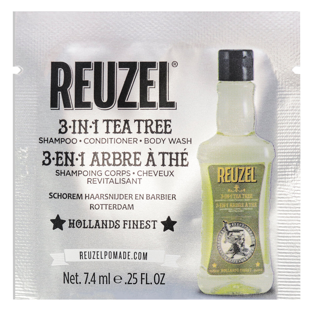 3-In-1 Shampoo Pack by Reuzel for Men - 0.25 oz Shampoo (Sample)