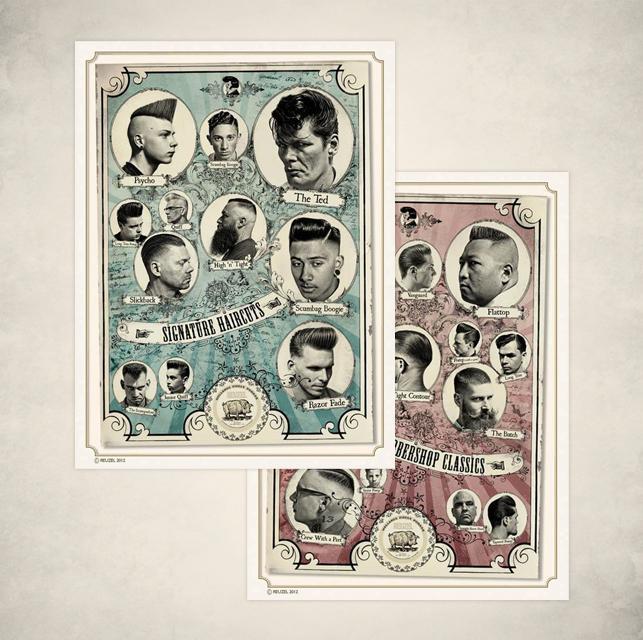 The Barbershop Classics and The Signature Haircuts Posters